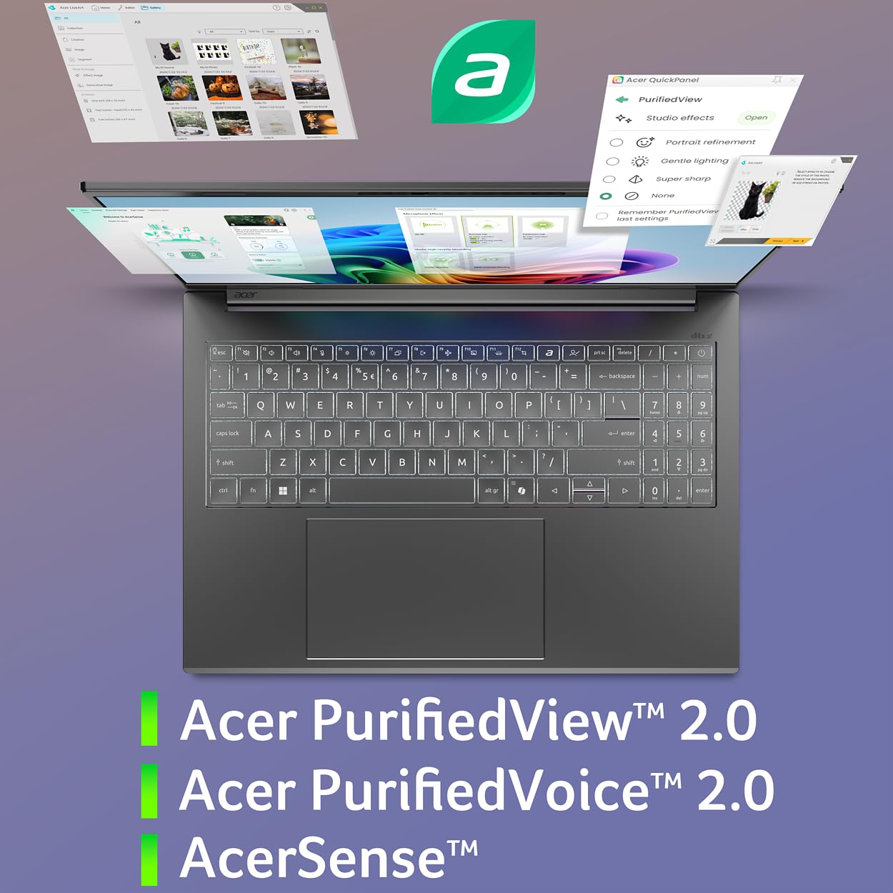 acer Aspire 16 AI Copilot+ PC | 16" WUXGA 120Hz Multi-Touch Display | Snapdragon X X1-26-100 | NPU: 45 Tops - GPU: Up to 1.7 TFLOPs | 16GB LPDDR5X | 512GB PCIe Gen 4 SSD | Wi-Fi 7 | A16-11MT-X669 - Image 6