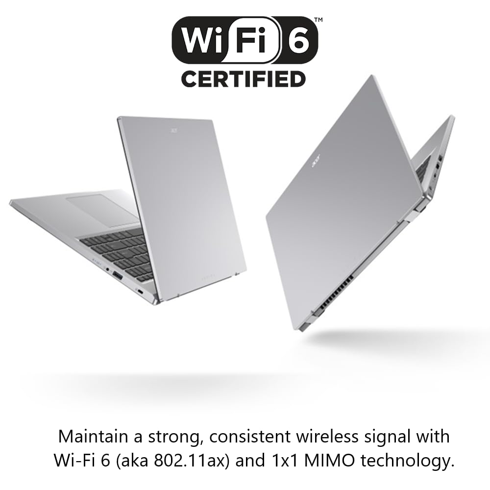 acer Aspire 3 A315-24PT-R0UX Slim Laptop, 15.6" Full HD IPS Touch Display, AMD Ryzen 5 7520U Quad-Core Processor, AMD Radeon Graphics, 16GB LPDDR5, 512GB NVMe SSD, Wi-Fi 6, Windows 11 Home - Image 6