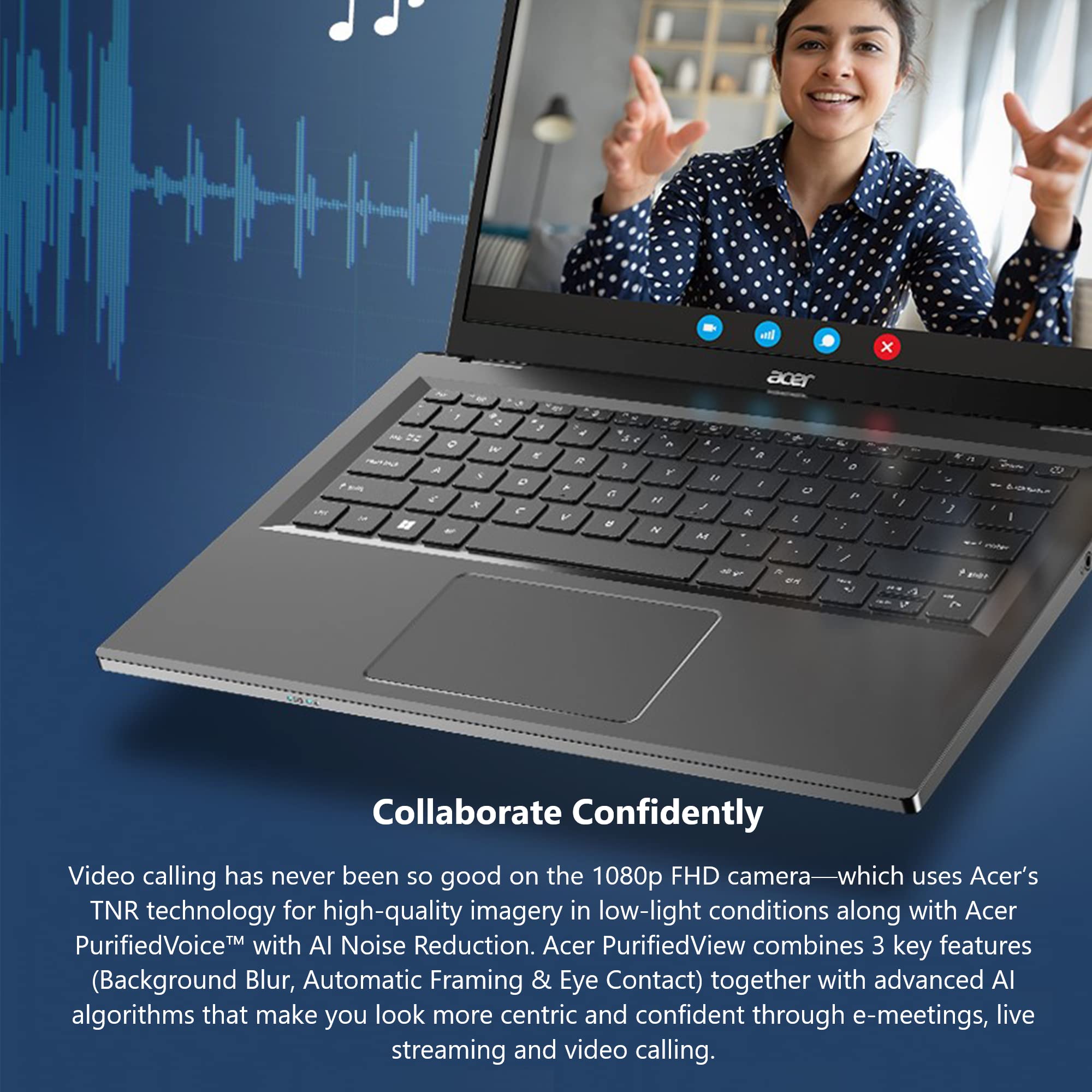 acer Aspire 5 14 Slim Laptop | 14" WUXGA (1920 x 1200) IPS |Core i5-1335U | Intel Iris Xe Graphics | 8GB LPDDR5 | 512GB Gen 4 SSD | Wi-Fi 6E | USB4/Thunderbolt 4 | Backlit KB | A514-56M-576D, Gray - Image 5