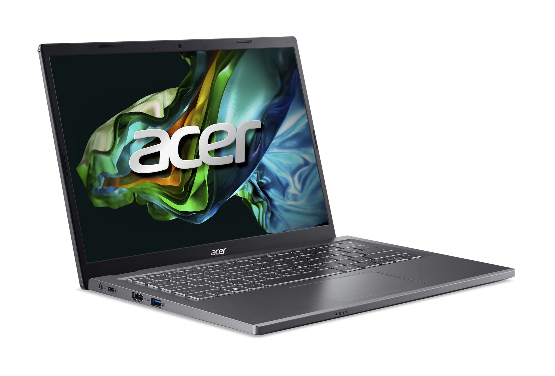 acer Aspire 5 14 Slim Laptop | 14" WUXGA (1920 x 1200) IPS |Core i5-1335U | Intel Iris Xe Graphics | 8GB LPDDR5 | 512GB Gen 4 SSD | Wi-Fi 6E | USB4/Thunderbolt 4 | Backlit KB | A514-56M-576D, Gray - Image 7