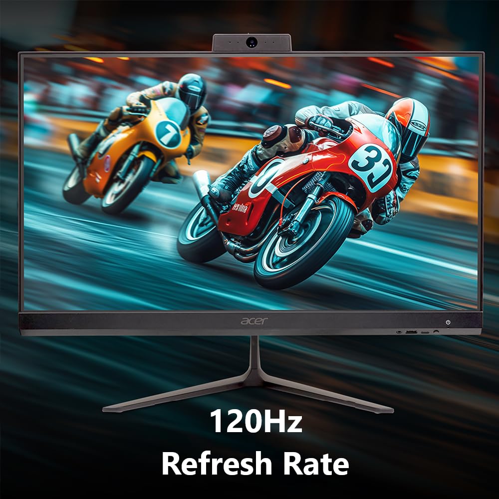 acer Aspire C24 AIO Desktop | 23.8" Full HD IPS 120Hz Display | AMD Ryzen 5 7430U Hexa-Core Processor | AMD Radeon Graphics | 16GB DDR4 | 512GB SSD | Wi-Fi 6E | USB Keyboard & Mouse | C24-2G-UR15 - Image 4