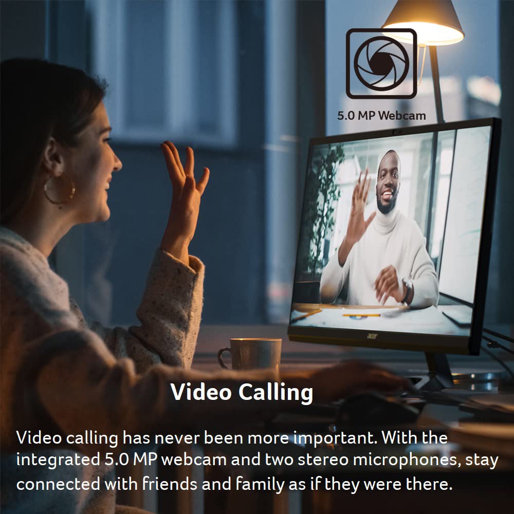 acer Aspire C27-1700-UA91 AIO Desktop | 27" Full HD IPS Display | 12th Gen Intel Core i5-1235U | Intel Iris Xe Graphics | 16GB DDR4 | 512GB NVMe M.2 SSD | Wi-Fi 6 | Copilot Enabled | Windows 11 Home - Image 6