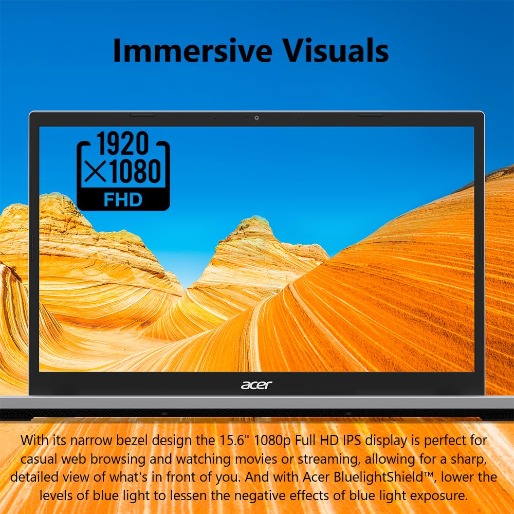 acer Aspire Go 15 AI Ready Laptop | 15.6" FHD (1920 x 1080) IPS Display | Intel Core 3 Processor N355 | Intel Graphics | 8GB DDR5 | 128GB UFS | Wi-Fi 6 | Windows 11 Home in S Mode | AG15-32P-39R2 - Image 11