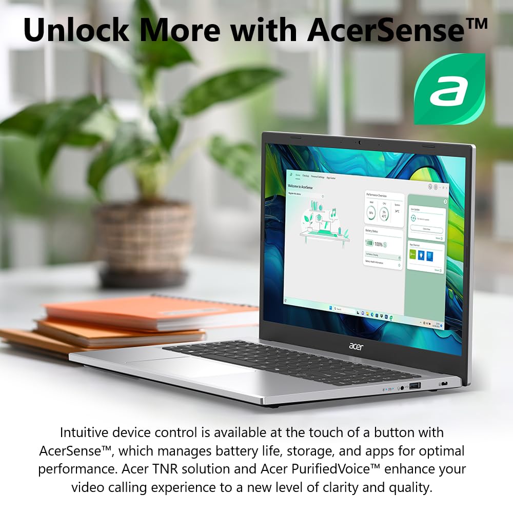 acer Aspire Go 15 AI Ready Laptop | 15.6" FHD (1920 x 1080) IPS Display | Intel Core 3 Processor N355 | Intel Graphics | 8GB DDR5 | 128GB UFS | Wi-Fi 6 | Windows 11 Home in S Mode | AG15-32P-39R2 - Image 14
