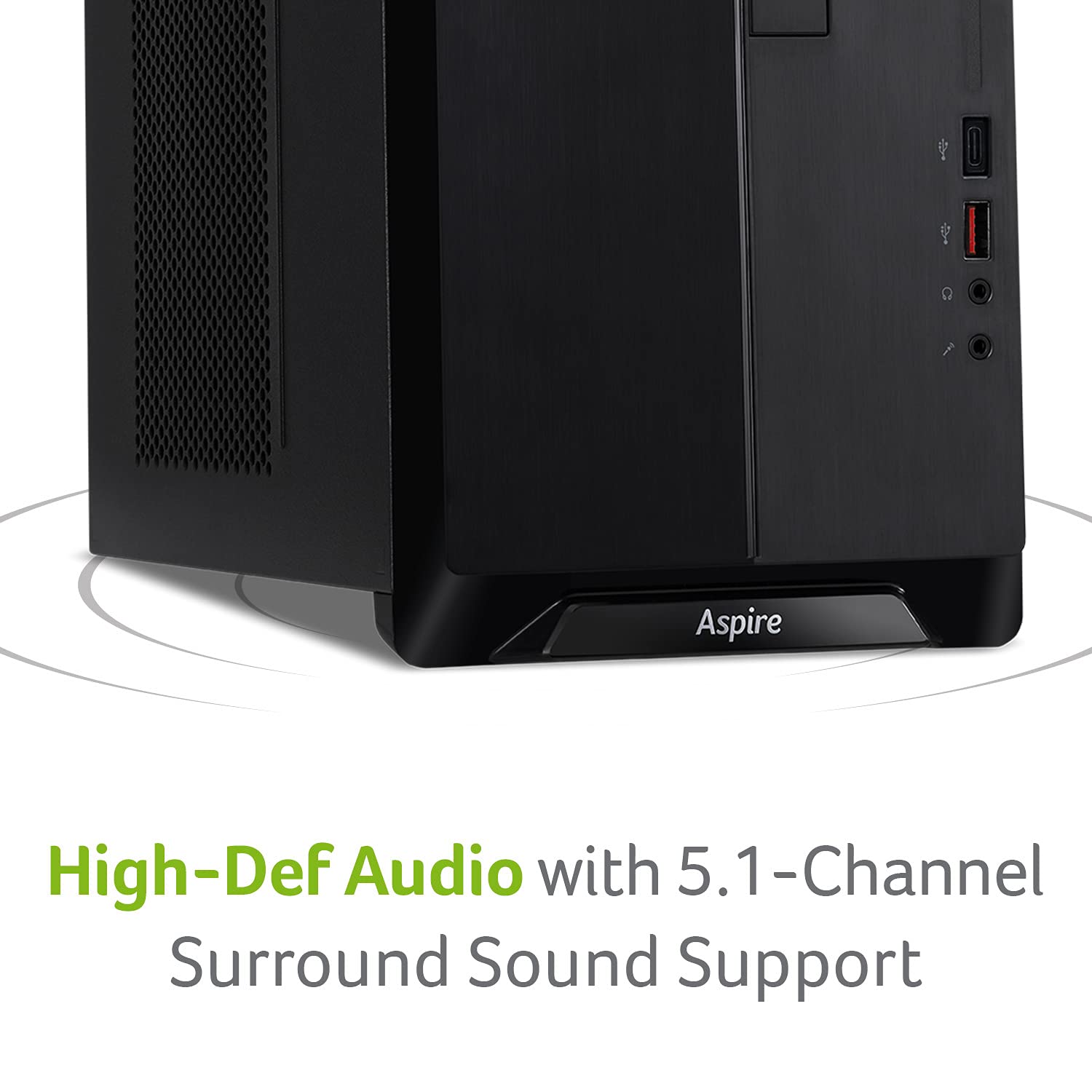 Acer Aspire TC-1660-UA19 Desktop | 10th Gen Intel Core i5-10400 6-Core Processor | 12GB 2666MHz DDR4 | 512GB NVMe M.2 SSD | 8X DVD | Intel Wireless Wi-Fi 6 | Bluetooth 5.2 | Windows 11 Home - Image 6