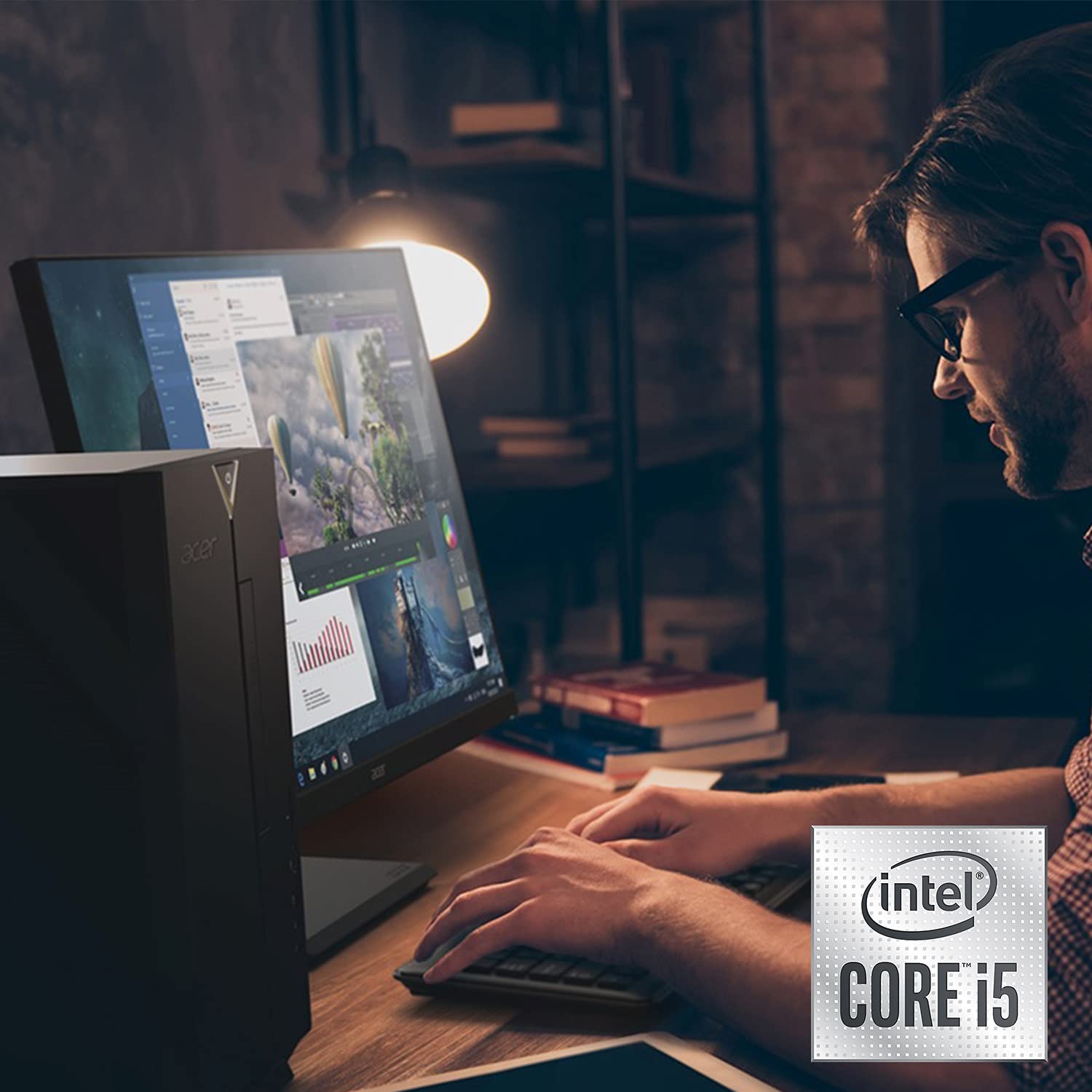 Acer Aspire TC-1660-UA19 Desktop | 10th Gen Intel Core i5-10400 6-Core Processor | 12GB 2666MHz DDR4 | 512GB NVMe M.2 SSD | 8X DVD | Intel Wireless Wi-Fi 6 | Bluetooth 5.2 | Windows 11 Home - Image 8