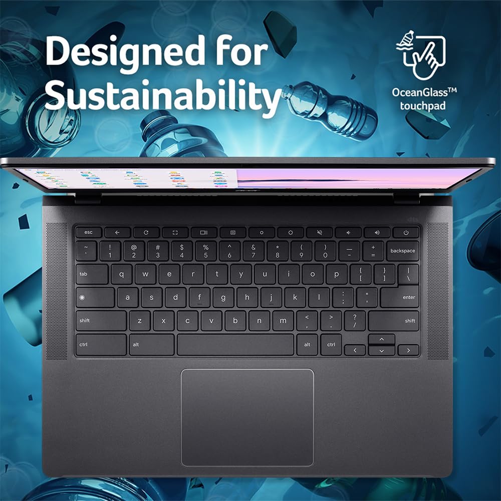acer Chromebook Plus 514 Laptop with Google AI – 14" Full HD 1920 x 1080 IPS Touch Display | Intel Core i3-N305 | 8GB LPDDR5 | 128GB SSD | Wi-Fi 6E | FHD Camera | Chrome OS | CB514-4HT-375Z - Image 12