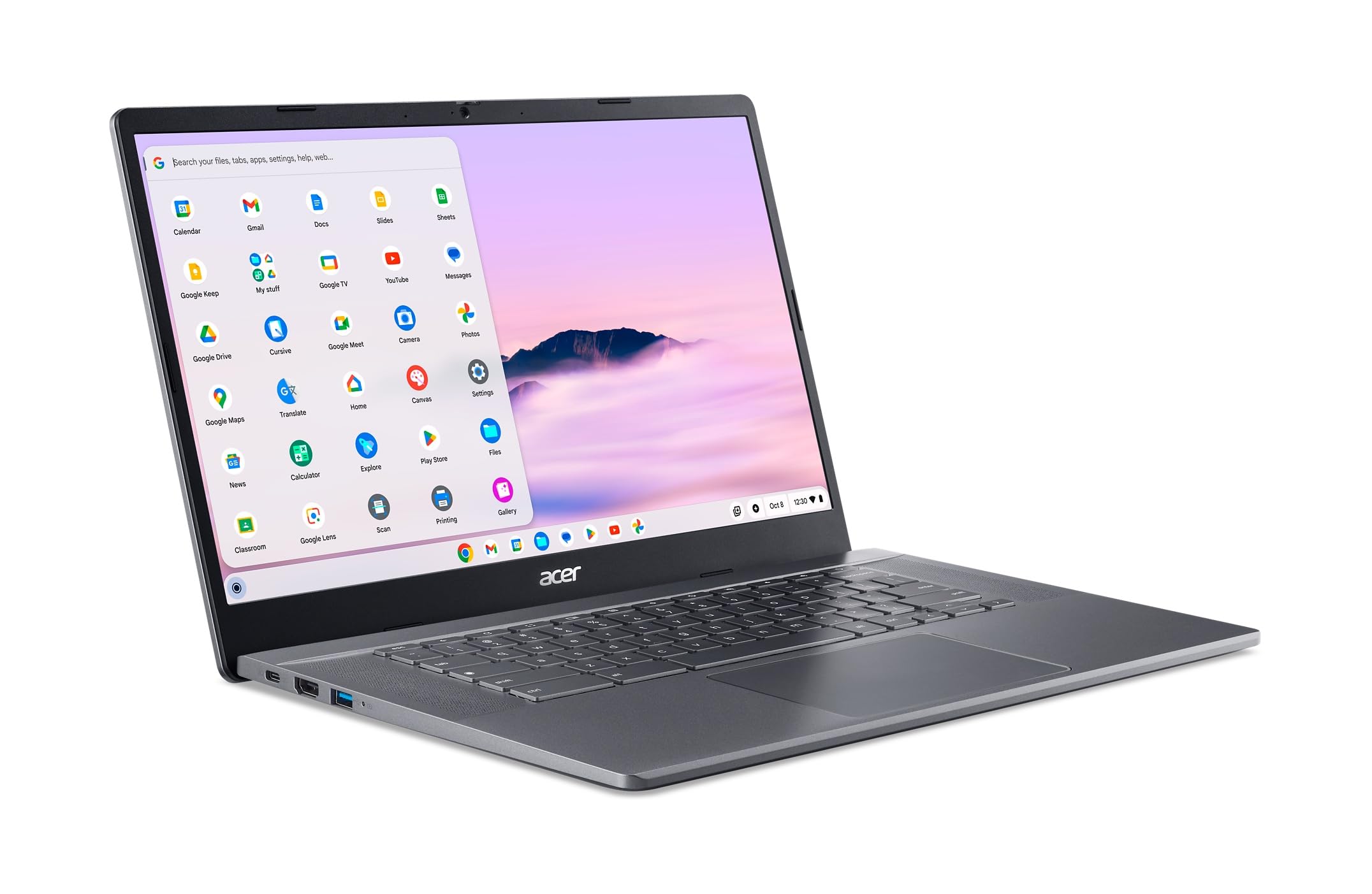 acer Chromebook Plus 515 Laptop with Google AI – 15.6" Full HD 1920 x 1080 IPS Touch Display | Intel Core i3-1305U | 8GB LPDDR5X | 256GB SSD | Wi-Fi 6E | FHD Camera | Chrome OS | CB515-2HT-33M4 - Image 13