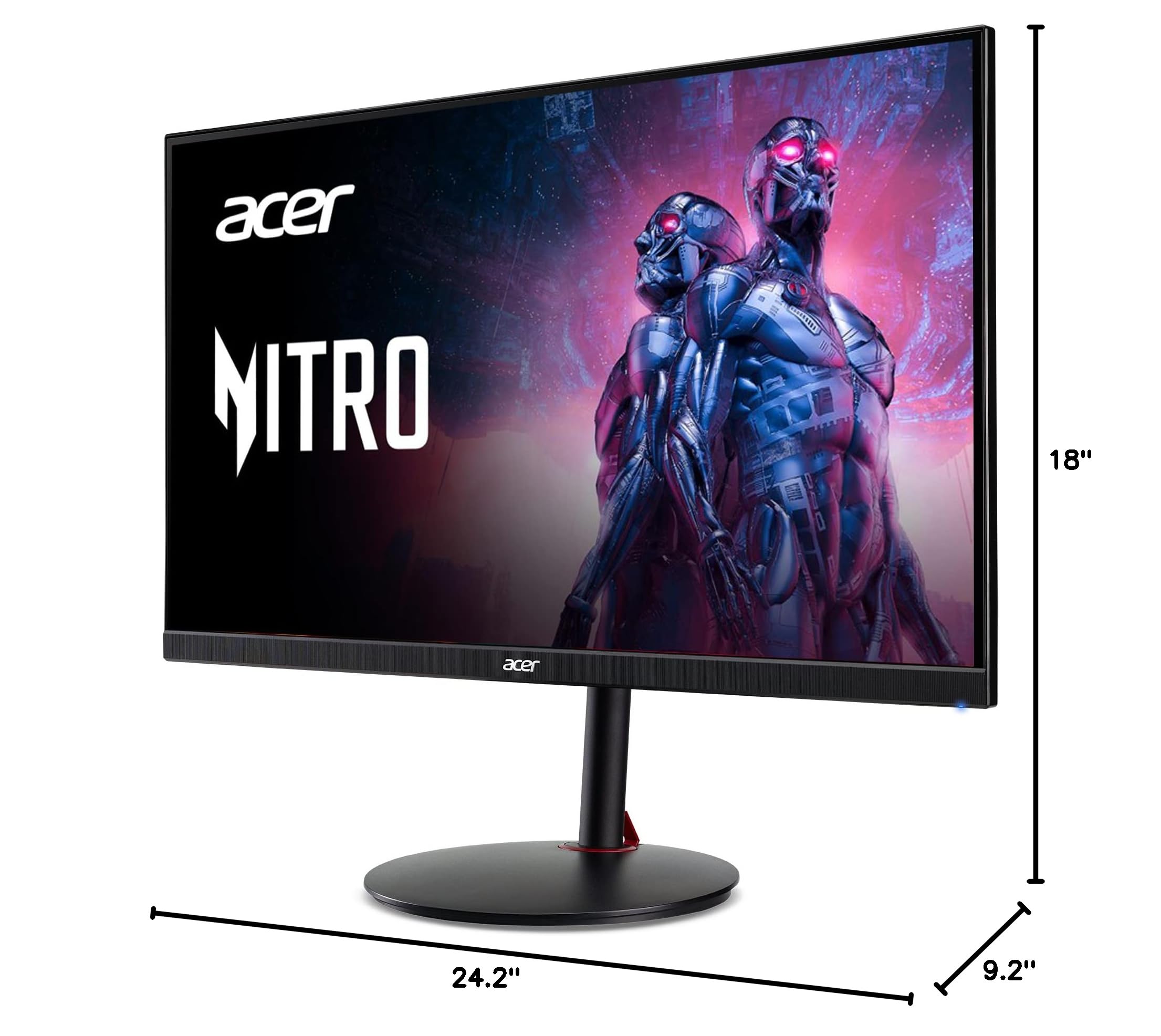 Acer Nitro 27" WQHD 2560 x 1440 PC Gaming IPS Monitor | AMD FreeSync Premium Up to 180Hz Refresh 0.5ms DCI-P3 95% 1 Display Port 1.2 & 2 HDMI 2.0 XV271U M3bmiiprx,Black - Image 15