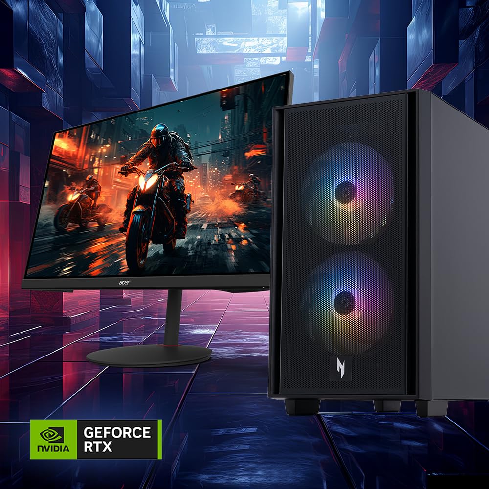 acer Nitro 60 N60-640-UR13 Gaming Desktop | Intel Core i7-14700F 20-Core Processor | NVIDIA GeForce RTX 4060 | 32GB DDR5 | 2TB PCIe Gen 4 SSD | Wi-Fi 802.11ac | Gigabit Ethernet | Windows 11 Home - Image 3