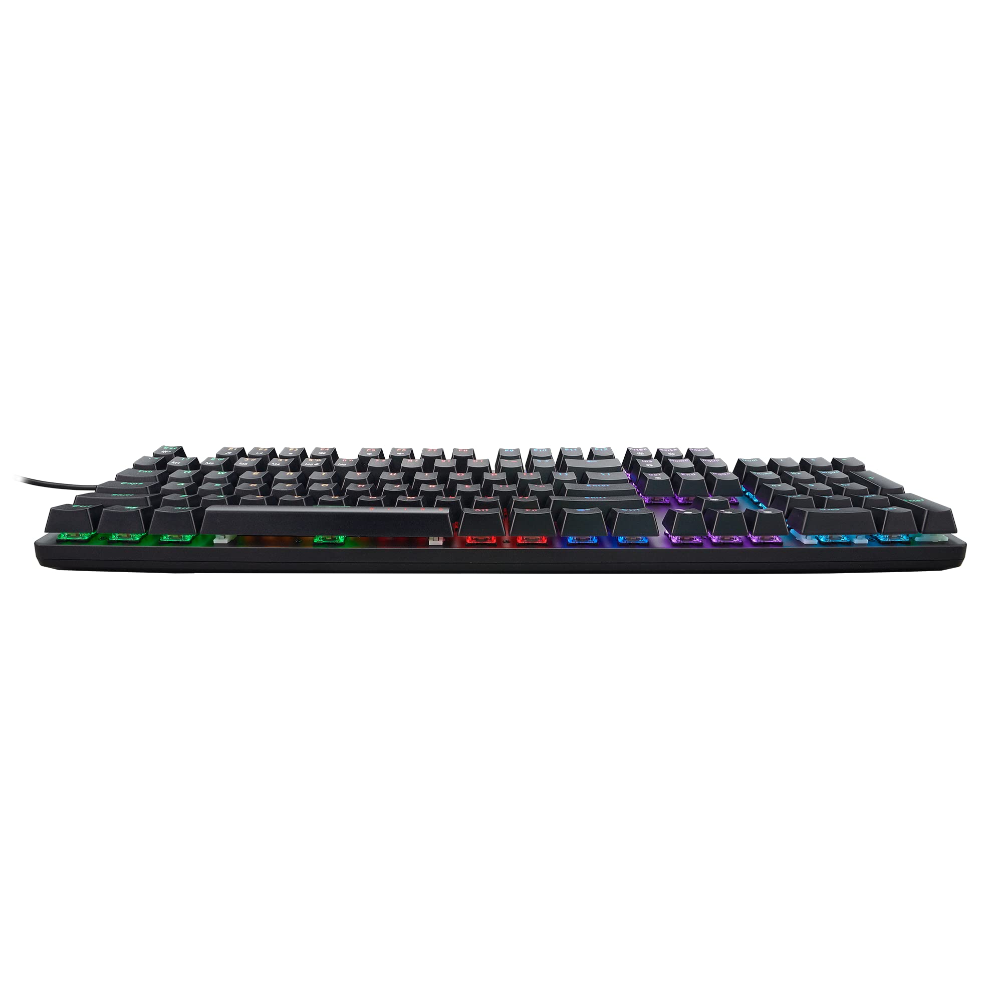 acer Nitro Gen 2 Wired Gaming Keyboard - RGB Illuminated Keyboard | 100% Anti-Ghosting (N-Key Rollover) | Mechanical Axis | Ergonomic Arc Keycaps | Embedded Multimedia Keys, (Pack of 1) - Image 7