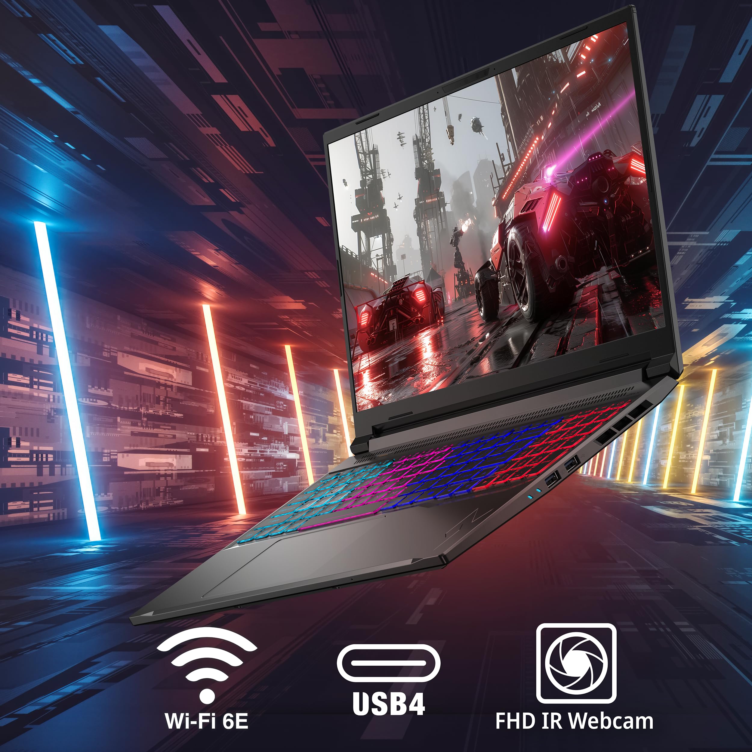 acer Nitro V 16S AI Copilot+ PC Gaming Laptop | AMD Ryzen AI 7 350 Processor | NVIDIA GeForce RTX 5060 Laptop GPU | 16" WUXGA IPS 180Hz Display | 16GB DDR5 | 1TB Gen 4 SSD | Wi-Fi 6E | ANV16S-61-R9TR - Image 11