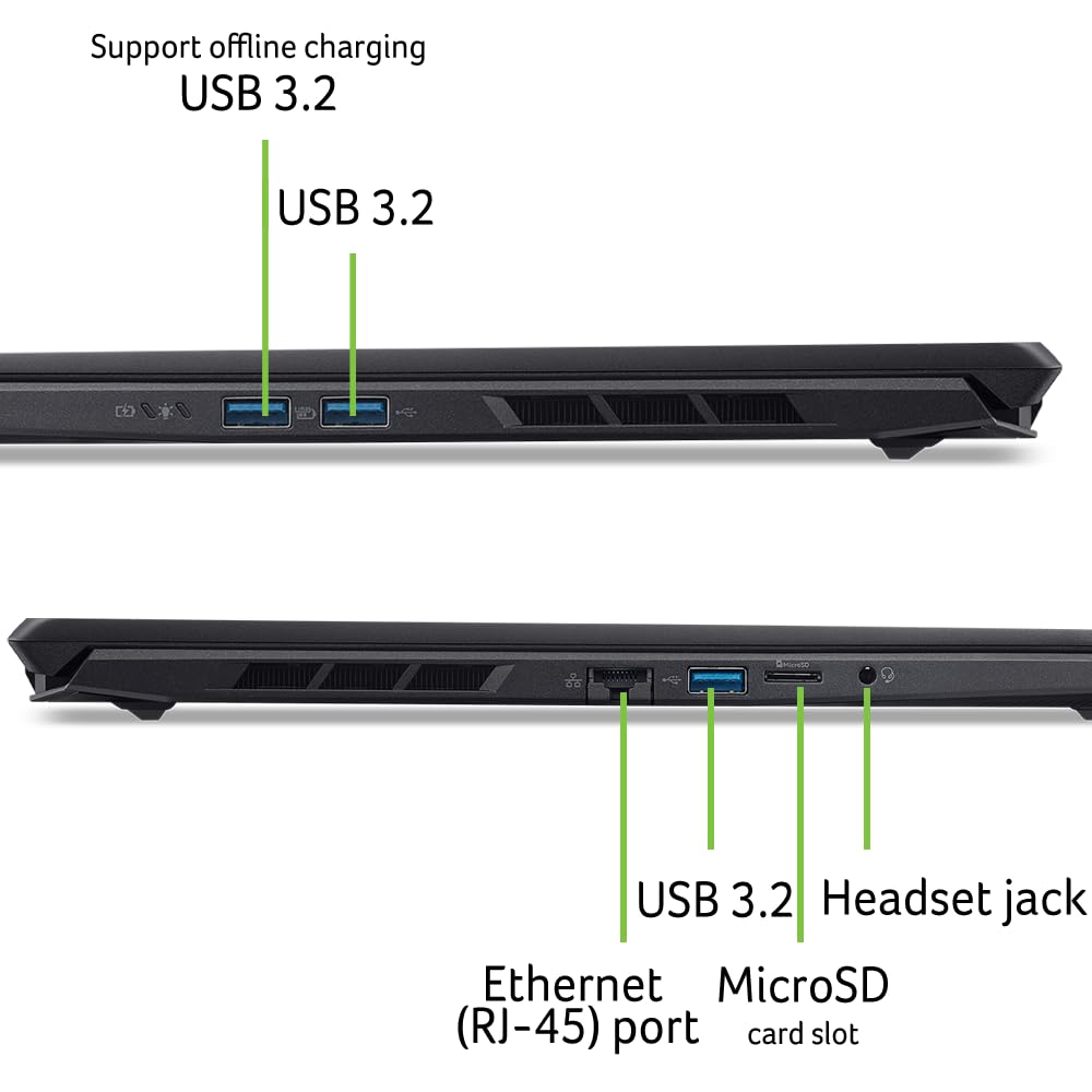 acer Nitro V 16S AI Copilot+ PC Gaming Laptop | AMD Ryzen AI 7 350 Processor | NVIDIA GeForce RTX 5060 Laptop GPU | 16" WUXGA IPS 180Hz Display | 16GB DDR5 | 1TB Gen 4 SSD | Wi-Fi 6E | ANV16S-61-R9TR - Image 4