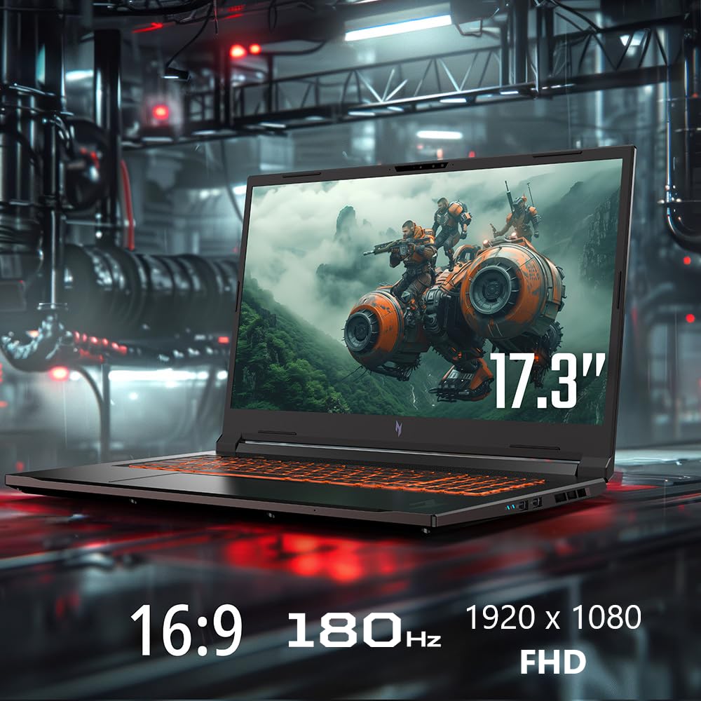 acer Nitro V 17 AI Gaming Laptop | AMD Ryzen 7 260 Processor | NVIDIA GeForce RTX 5060 Laptop GPU (572 AI Tops) | 17.3" FHD IPS 180Hz Display | 16GB DDR5 | 1TB Gen 4 SSD | Wi-Fi 6E | ANV17-41-R0FJ - Image 6