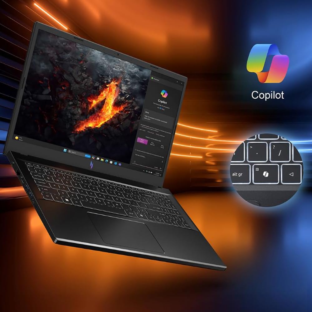 acer Nitro V Gaming Laptop | AMD Ryzen 5 7535HS Hexa-Core Processor | NVIDIA GeForce RTX 4050 Laptop GPU | 15.6" FHD IPS 144Hz Display | 8GB DDR5 | 512GB SSD | WiFi 6 | Backlit KB | ANV15-41-R5N6 - Image 6