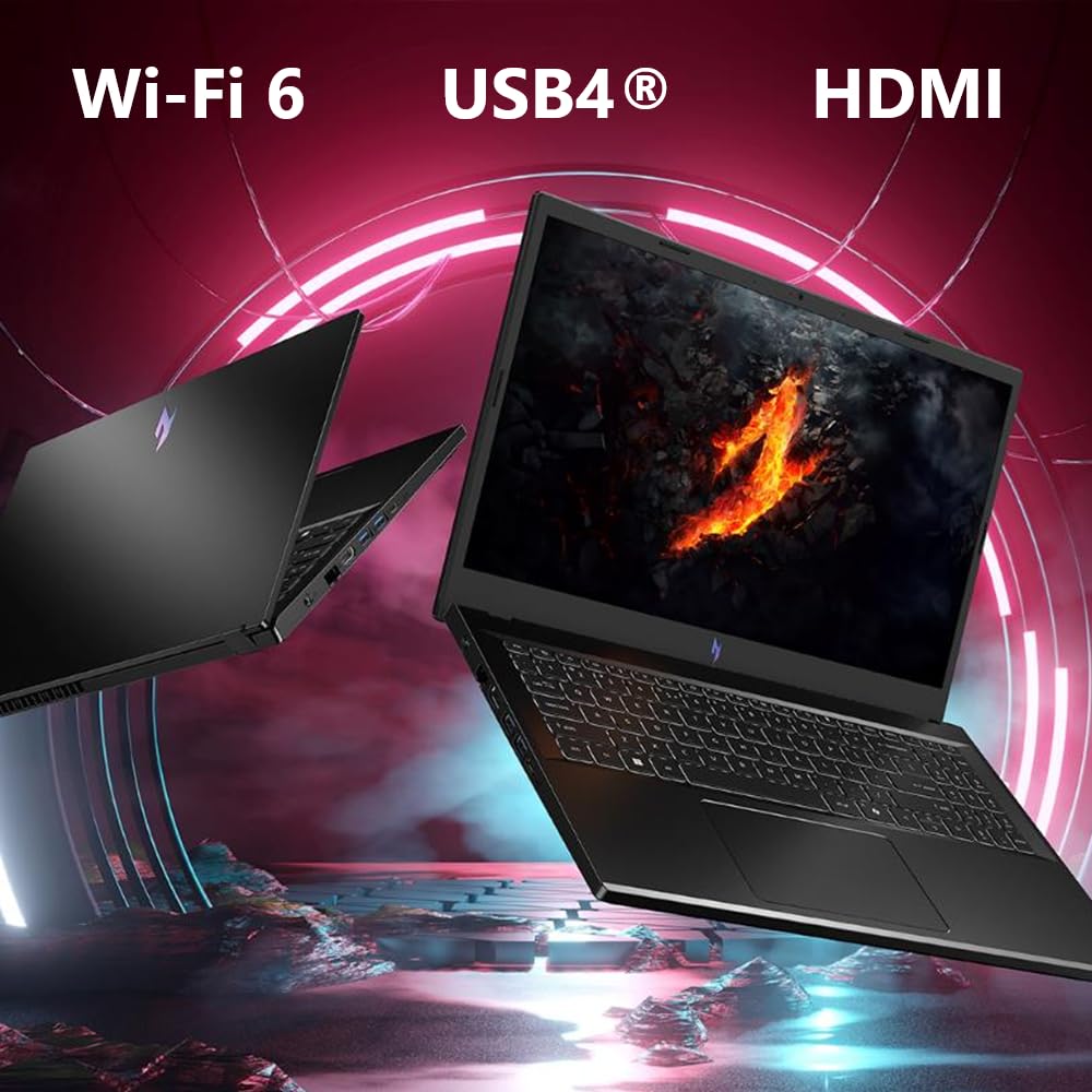 acer Nitro V Gaming Laptop | AMD Ryzen 5 7535HS Hexa-Core Processor | NVIDIA GeForce RTX 4050 Laptop GPU | 15.6" FHD IPS 144Hz Display | 8GB DDR5 | 512GB SSD | WiFi 6 | Backlit KB | ANV15-41-R5N6 - Image 8