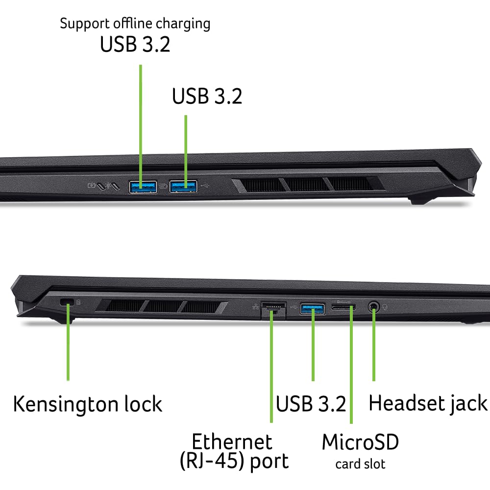 acer Nitro V Gaming Laptop | Intel Core 7 Processor 240H | NVIDIA GeForce RTX 5060 Laptop GPU | 16" WUXGA IPS 180Hz Display | 16GB DDR5 | 512GB Gen 4 SSD | Wi-Fi 6 | Backlit KB | ANV16-72-70F4 - Image 5