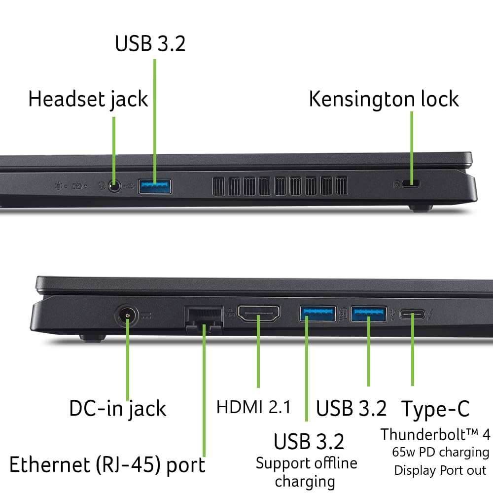 acer Nitro V Gaming Laptop | Intel Core i7-13620H Processor | NVIDIA GeForce RTX 4050 Laptop GPU | 15.6" FHD IPS 165Hz Display | 16GB DDR5 | 1TB Gen 4 SSD | Wi-Fi 6 | Backlit KB | ANV15-51-723D - Image 5