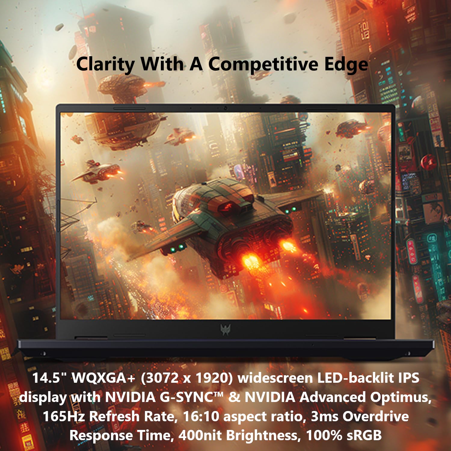 acer Predator Helios Neo 14 Gaming Laptop | 14.5" WQXGA+ IPS 165Hz Display | AI-Powered | Intel Core Ultra 9 Processor 185H | NVIDIA GeForce RTX 4070 | 16GB LPDDR5X | 1TB Gen 4 SSD | PHN14-51-90NF - Image 3