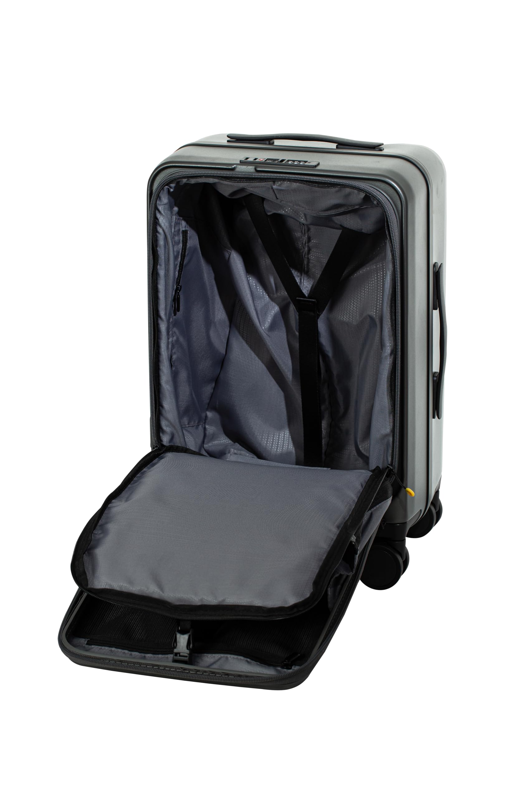 Acer Predator Street-Style Carry-on 20-Inch Carry-On Luggage Laptop Bag | Silent Dual-Row Wheels | Front-Opening Design | Laptop and Tablet Compartment | TSA Approved Lock | Matte Gray - Image 9