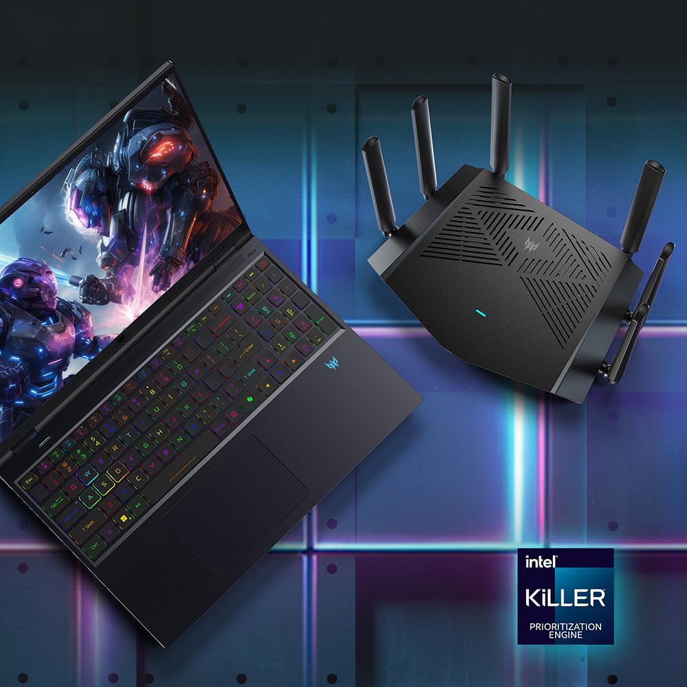 Predator Connect W6x Wi-Fi 6 AX6000 Gaming Router | Hybrid QoS Compatible with Intel Killer Prioritization Engine | Connect Up to 215 Devices | 2.5Gbps WAN & 4 x 1Gbps LAN | Lifetime Internet Security - Image 3