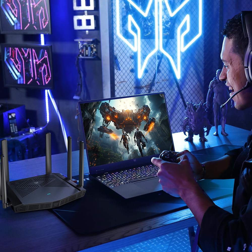 Predator Connect W6x Wi-Fi 6 AX6000 Gaming Router | Hybrid QoS Compatible with Intel Killer Prioritization Engine | Connect Up to 215 Devices | 2.5Gbps WAN & 4 x 1Gbps LAN | Lifetime Internet Security - Image 5